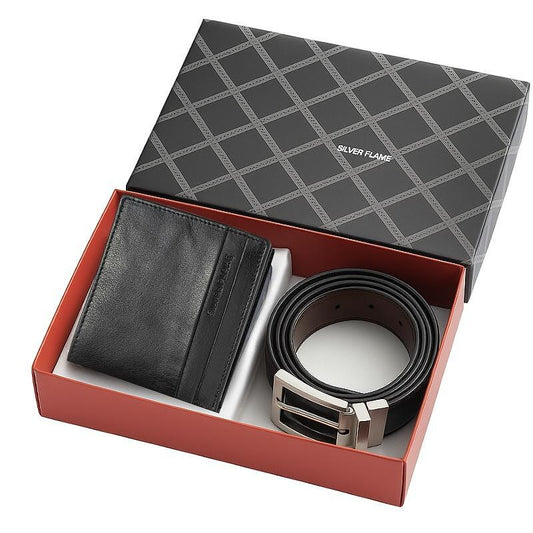 SFS-027L Комплект от портфейл и колан Silver Flame