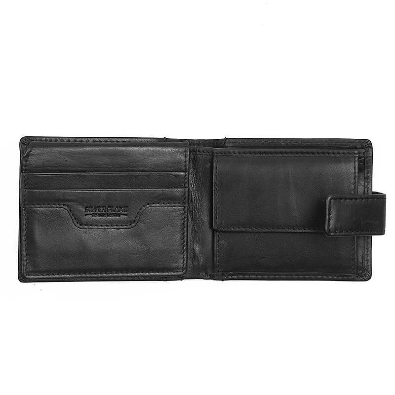 AS4001BL: Men's black wallet Auto Set with Mercedes logo