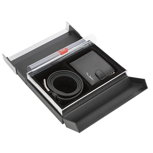 PCS122XL: Мъжки комплект портфейл и колан Pierre Cardin - 130 см