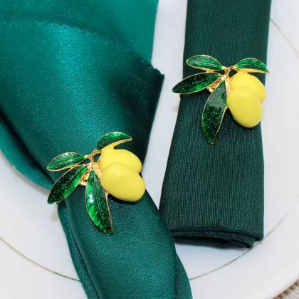 G1278-1 Napkin rings 6 pcs. Lemons