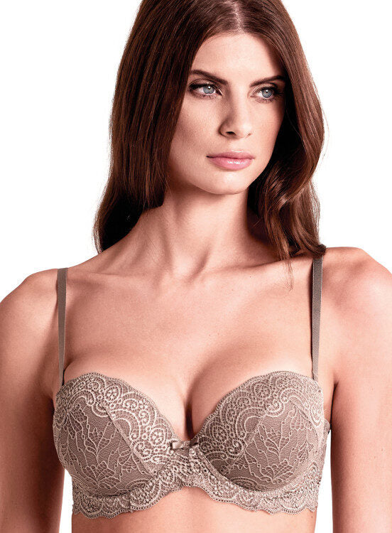01036 Сутиен Lormar Extra Double Pizzo Цвят Какао-Corteccia