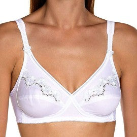 10008400 Сутиен Триумф, памучен без банел Elasti Cross + Cotton 99% Налични от обявените. Изпращаме веднага