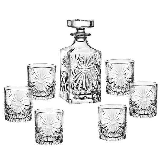 621112: Сет за уиски - бутилка + 6 чаши Oasis