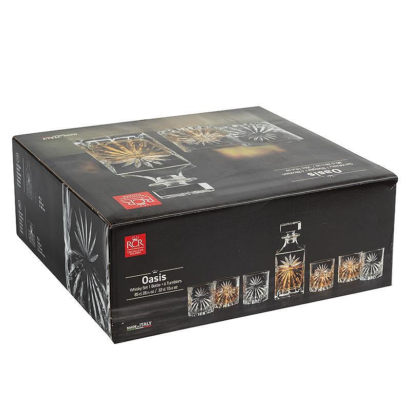 621112: Сет за уиски - бутилка + 6 чаши Oasis