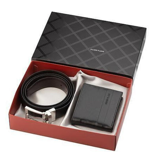 SFS-022L Комплект от портфейл и колан Silver Flame - 115см