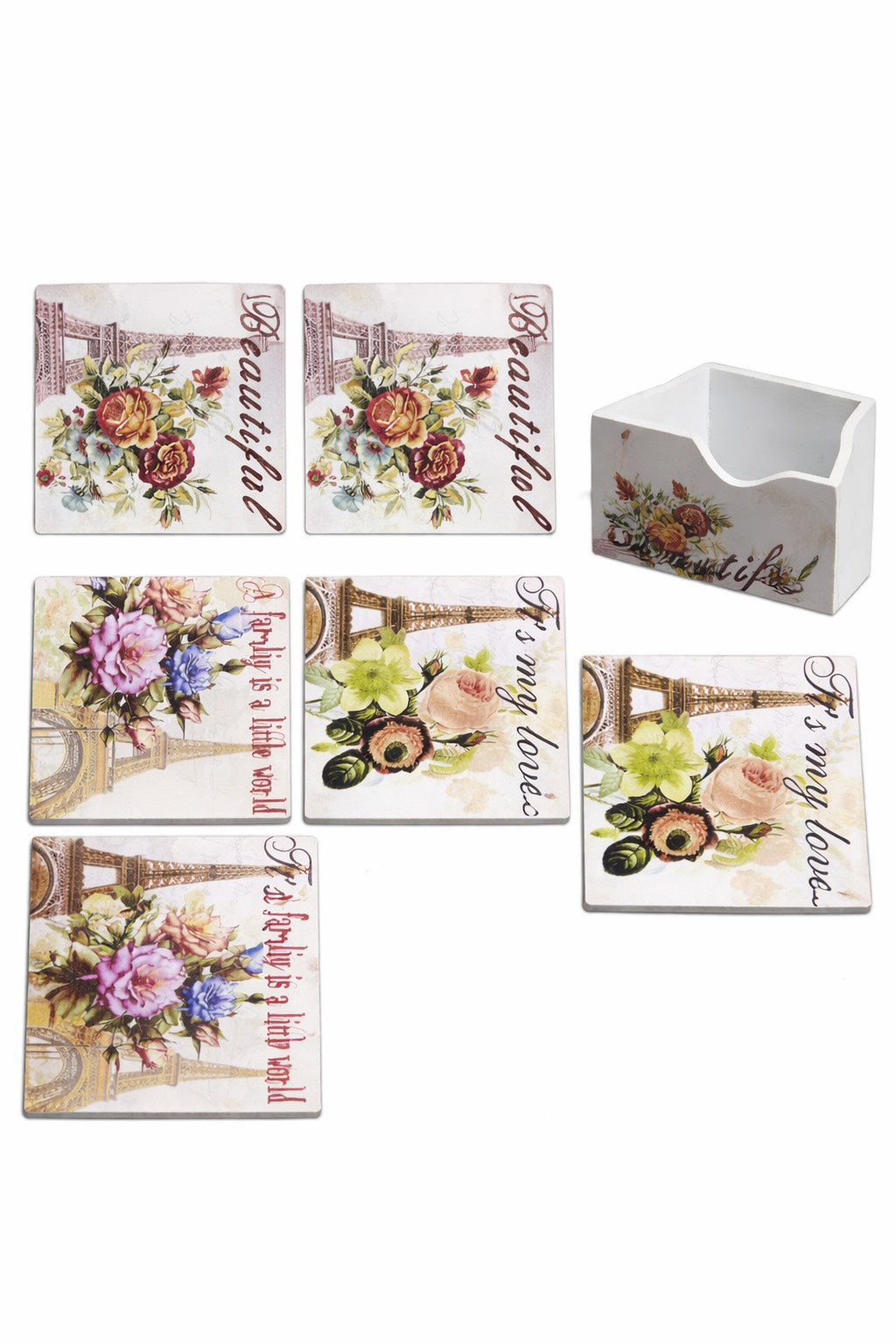 02449 Комплект подложки за чаши / 6 броя /